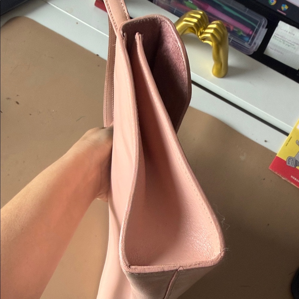 Furla Soft Pink Leather Shoulder Bag - Picture 5 of 6